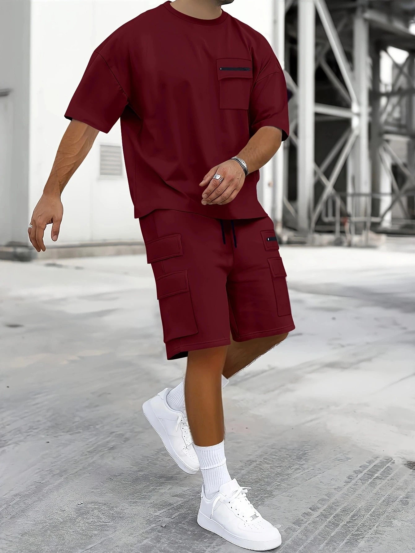 Mens Zip Cord 2 Piece Set
