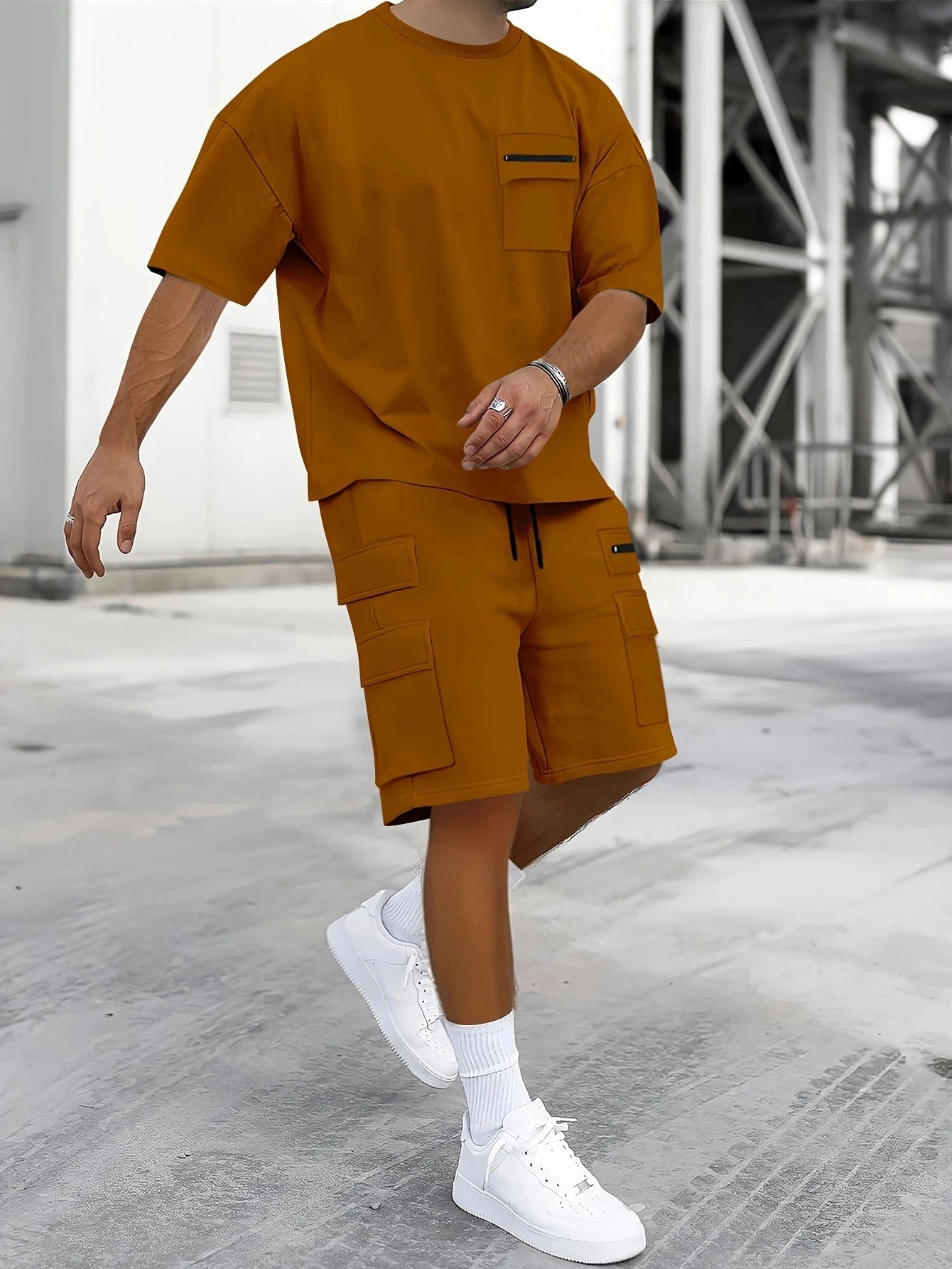 Mens Zip Cord 2 Piece Set